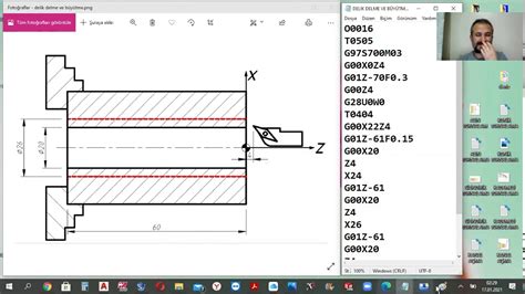 cnc torna programı örneği